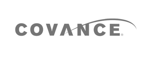 Covance logo, monochrome
